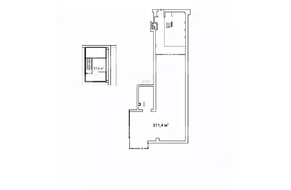 Торговая площадь в Москва Калужская пл., 1К1 (239 м) - Фото 2