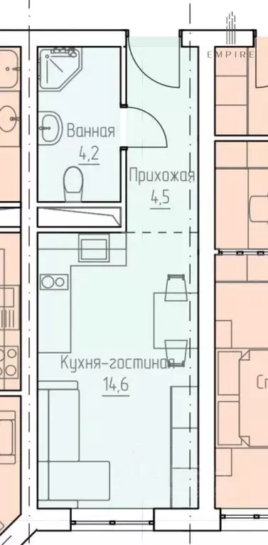 Студия Чеченская республика, Грозный Старопромысловское ш., 9А (25.0 ... - Фото 0