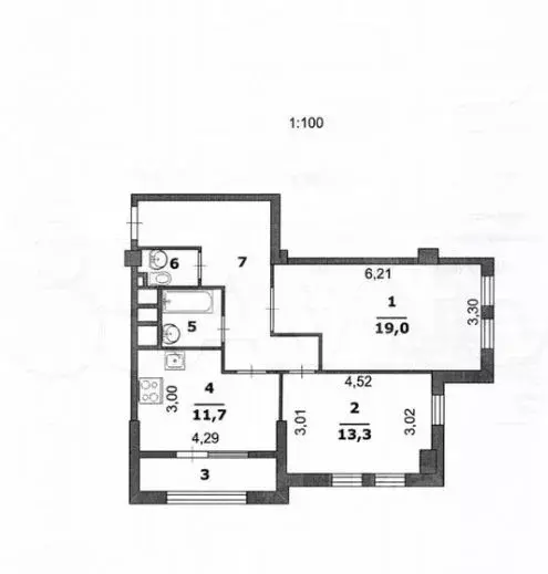 2-к кв. Белгородская область, Белгород ул. Есенина, 9к3 (66.9 м) - Фото 1