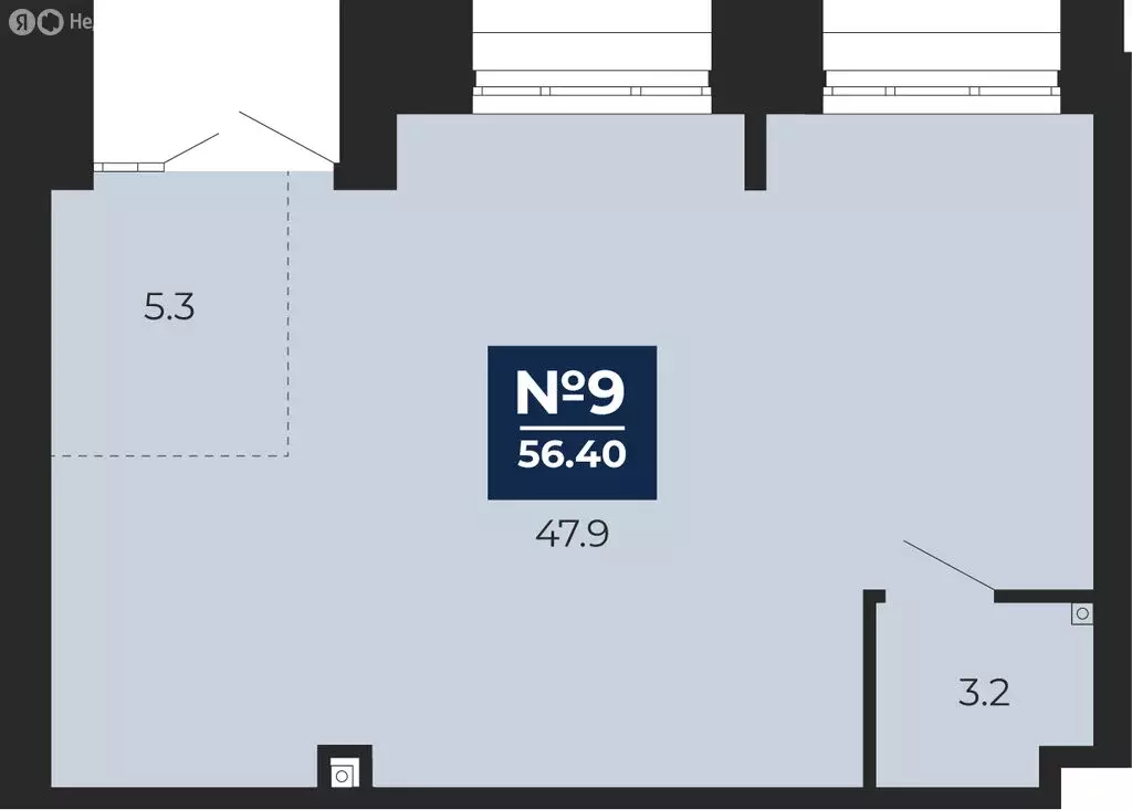 Помещение свободного назначения (56.4 м) - Фото 1