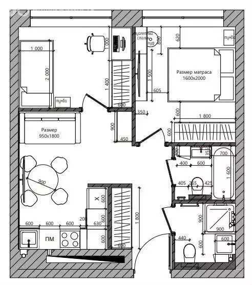 2-комнатная квартира: Москва, улица Годовикова, 11к4 (47 м) - Фото 1