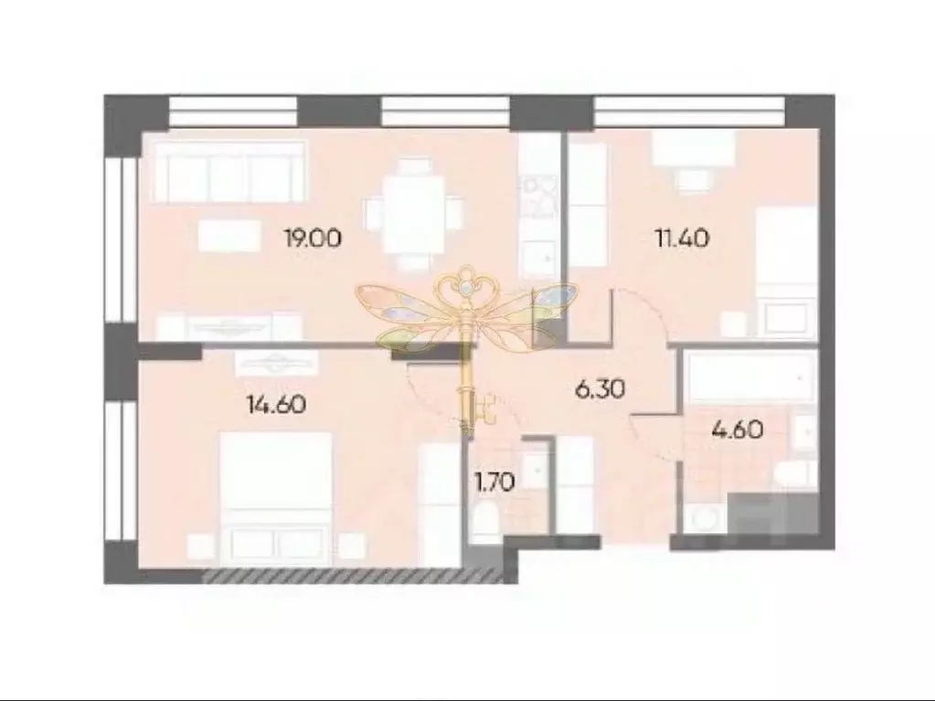 2-к кв. Москва ул. Борисовские Пруды, 3К2 (58.0 м) - Фото 2