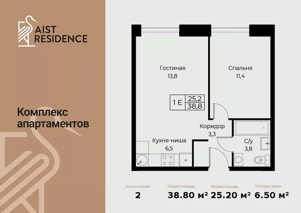 2-к кв. Москва ул. Наметкина, 10Д (38.8 м) - Фото 0