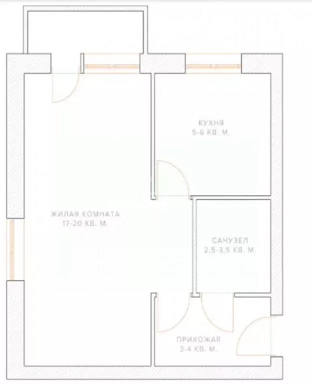 1-к кв. Тульская область, Тула Рязанская ул., 8 (31.0 м) - Фото 1