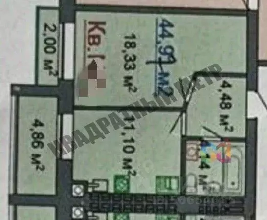 1-к кв. Калмыкия, Элиста ул. Ю. Клыкова, 81Л (44.97 м) - Фото 1