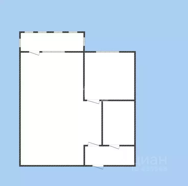 1-к кв. Белгородская область, Губкин ул. Фрунзе, 11 (27.4 м) - Фото 2