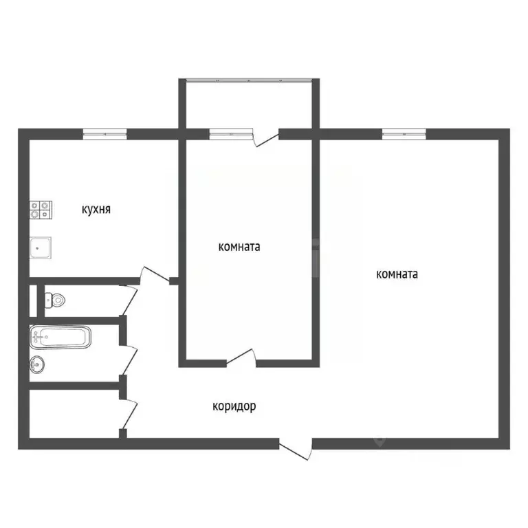 2-к кв. Воронежская область, Воронеж Путиловская ул., 3 (53.8 м) - Фото 2