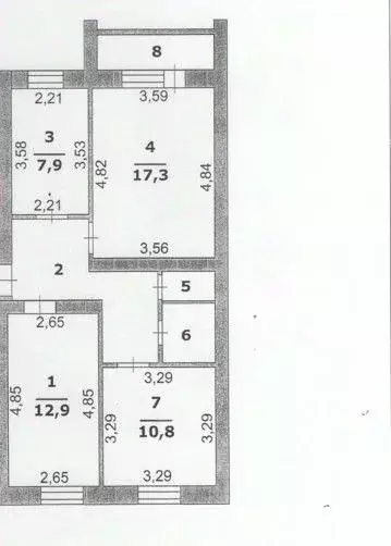 3-к кв. Белгородская область, Белгород Молодежная ул., 16г (62.7 м) - Фото 1