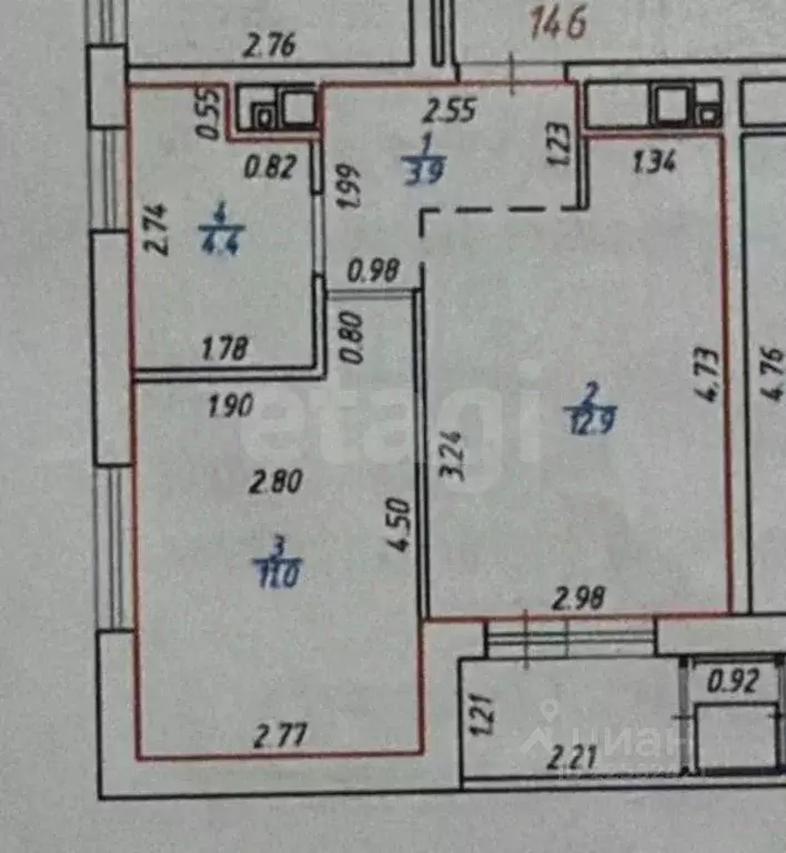 1-к кв. Удмуртия, Ижевск ул. Ворошилова, 67А (32.2 м) - Фото 2