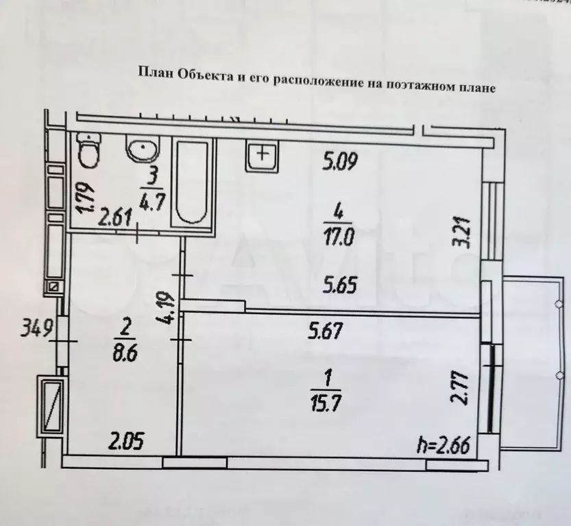 2-к. квартира, 46 м, 16/17 эт. - Фото 0