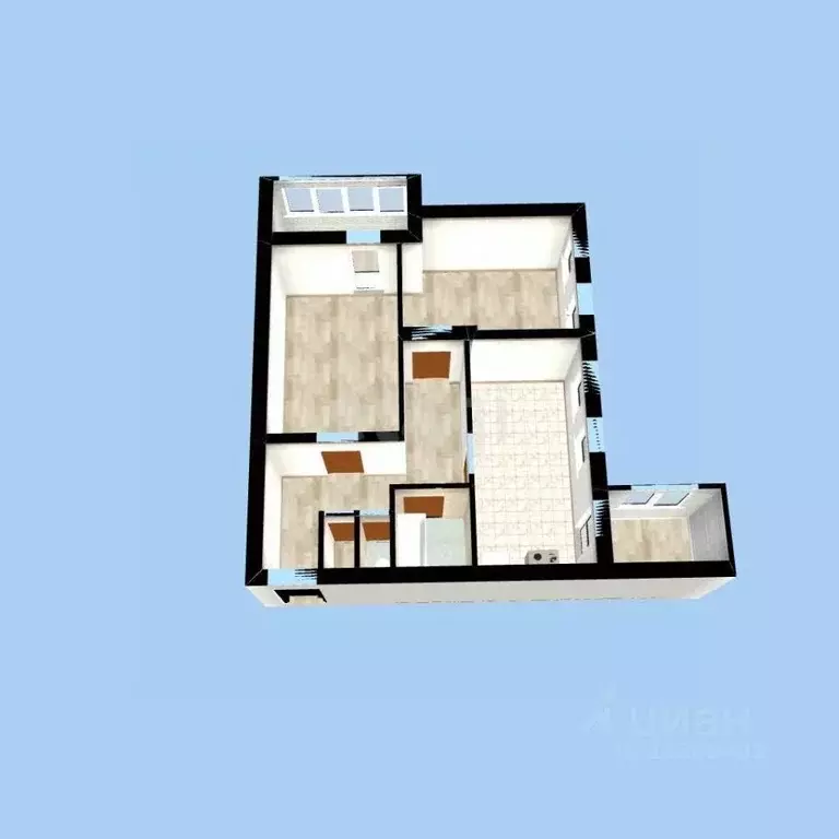 3-к кв. Башкортостан, Уфа Зеленогорская ул., 3 (75.3 м) - Фото 1