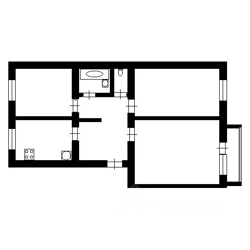 3-к кв. Оренбургская область, Ясный ул. Парковая, 4 (57.6 м) - Фото 1