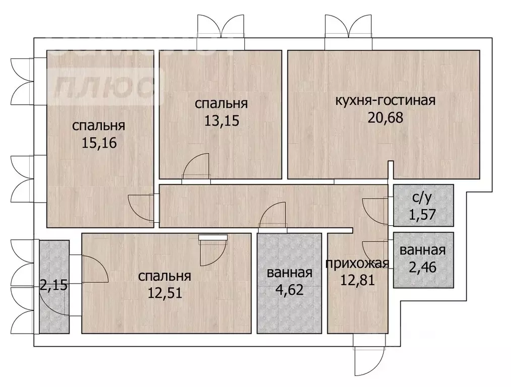 4-к кв. Башкортостан, Уфа Коммунистическая ул., 98/1 (86.0 м) - Фото 1