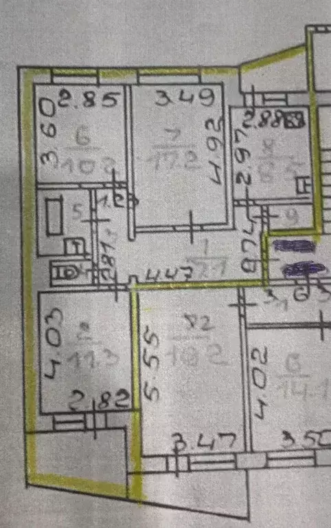 3-к кв. Новгородская область, Великий Новгород ул. Коровникова, 9к2 ... - Фото 2