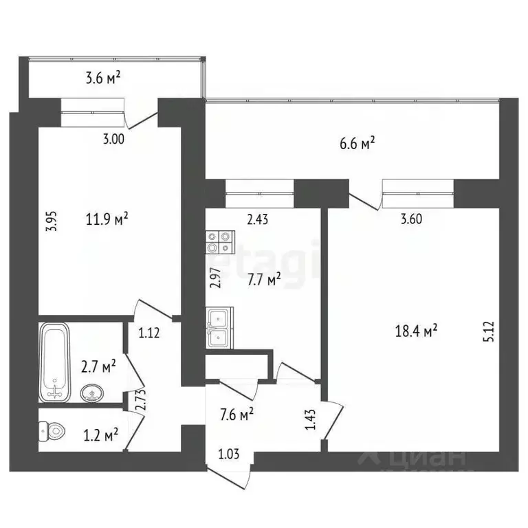 2-к кв. Самарская область, Самара Черемшанская ул., 139 (59.7 м) - Фото 2