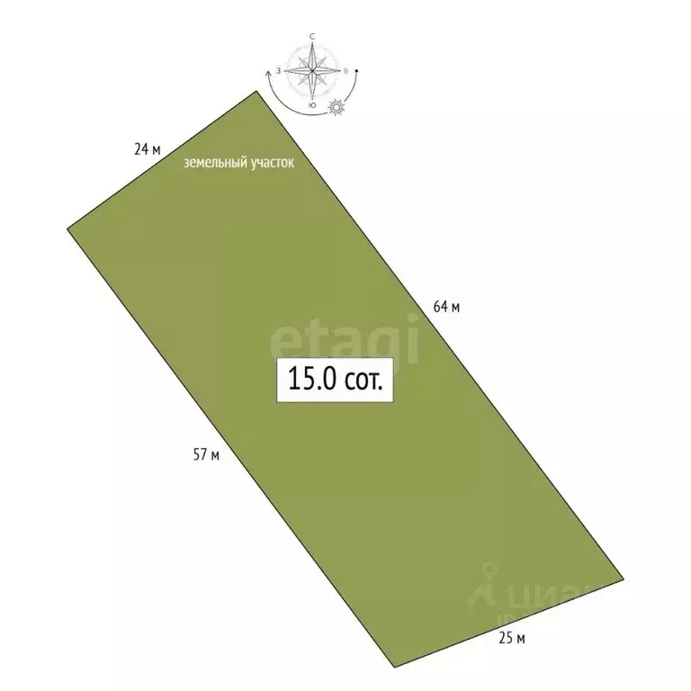 Участок в Алтай, Улаганский район, с. Акташ  (15.0 сот.) - Фото 2