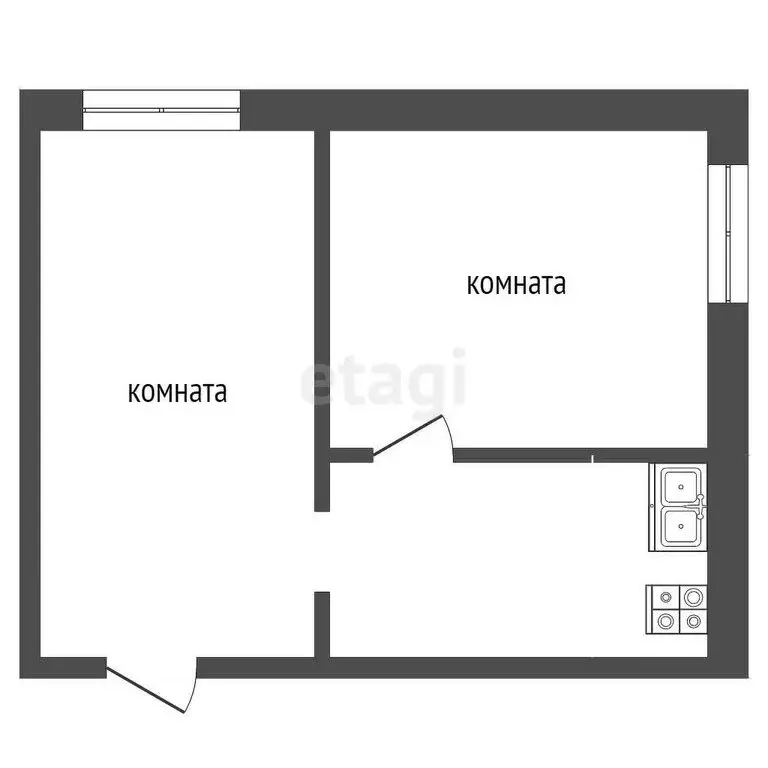 2-комнатная квартира: Муром, Новая улица, 1 (23.7 м) - Фото 0