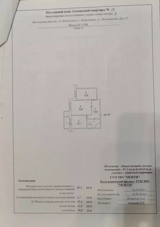 2-к кв. Московская область, Котельники ул. Кузьминская, 15 (64.0 м) - Фото 1