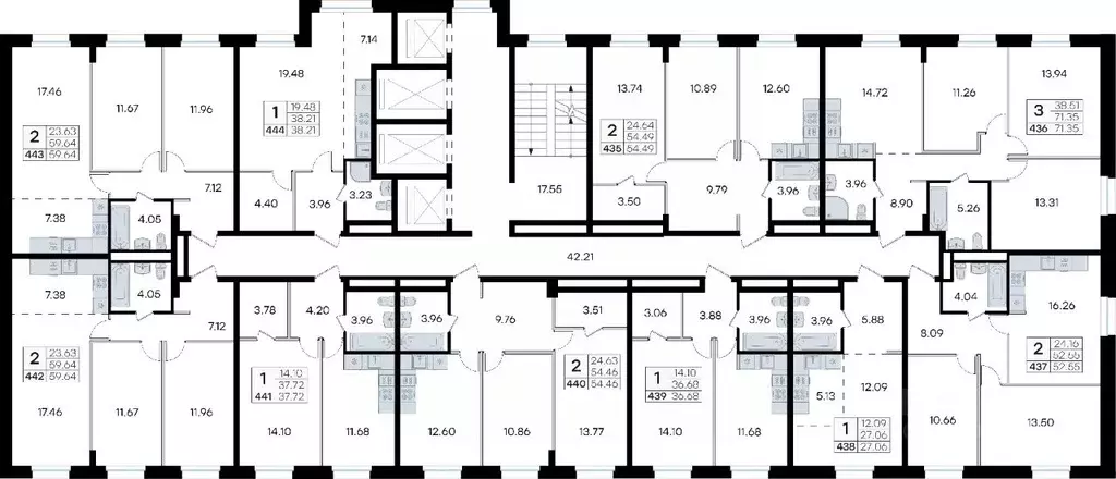 2-к кв. Приморский край, Владивосток ул. Тухачевского, 80 (54.46 м) - Фото 1