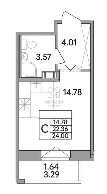 Студия Ленинградская область, Всеволожский район, Агалатовское с/пос, ... - Фото 2