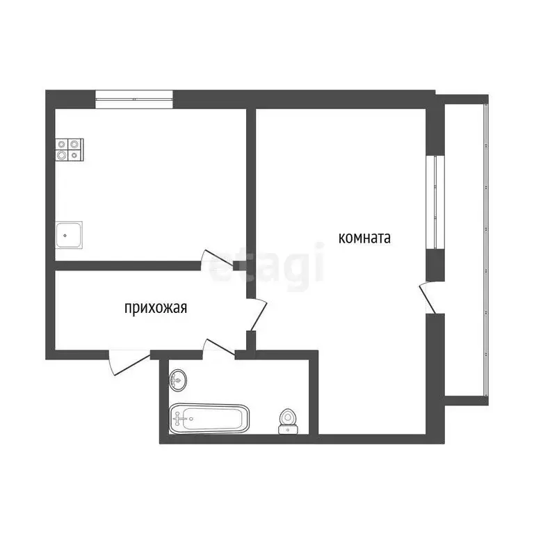 1-комнатная квартира: Севастополь, проспект Генерала Острякова, 99 ... - Фото 0