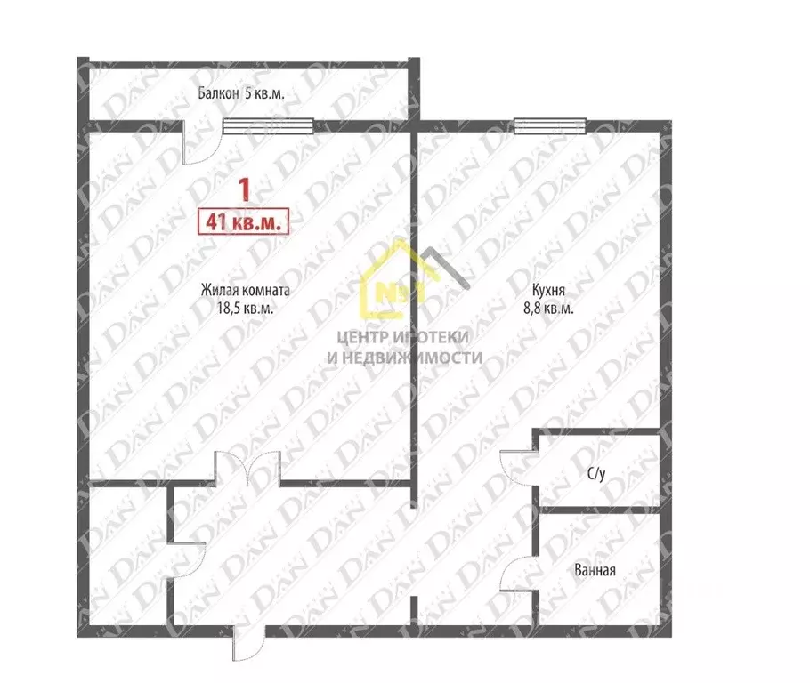 1-к кв. Челябинская область, Челябинск ул. Братьев Кашириных, 95 (40.0 ... - Фото 1
