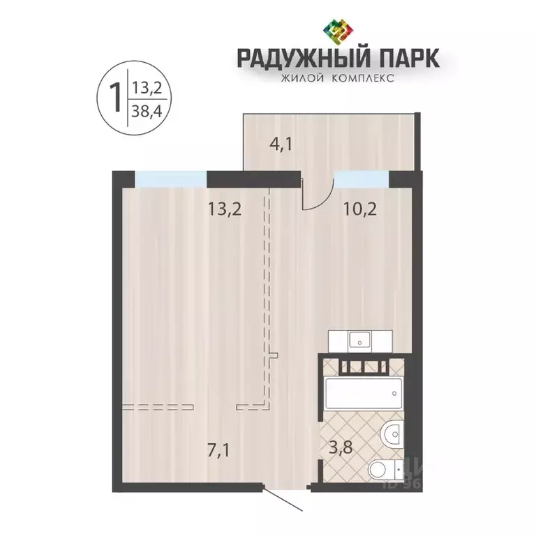 1-к кв. Иркутская область, Иркутск ул. Костычева (38.4 м) - Фото 0