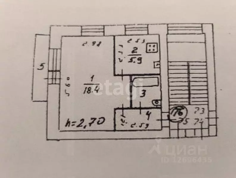 1-к кв. Московская область, Королев Пионерская ул., 45 (31.2 м) - Фото 1