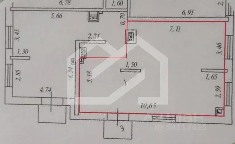 Торговая площадь в Московская область, Одинцово Сосновая ул., 13 (60 ... - Фото 2