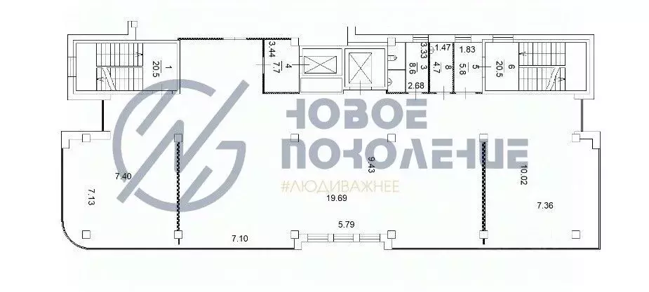 Офис в Омская область, Омск ул. Орджоникидзе, 22 (2703 м) - Фото 1