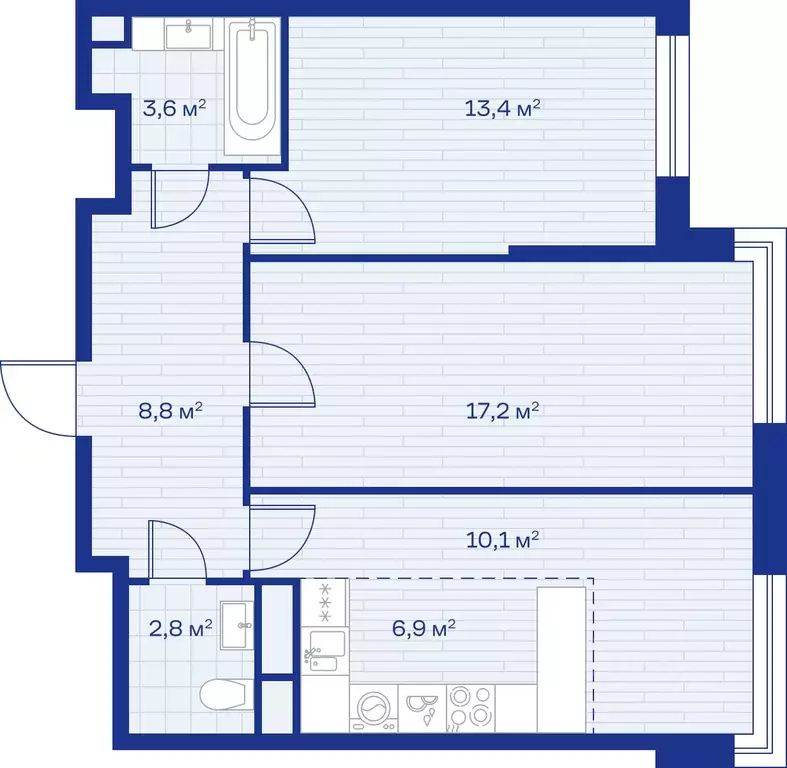 3-к кв. Московская область, Красногорск городской округ, д. Аристово  ... - Фото 1