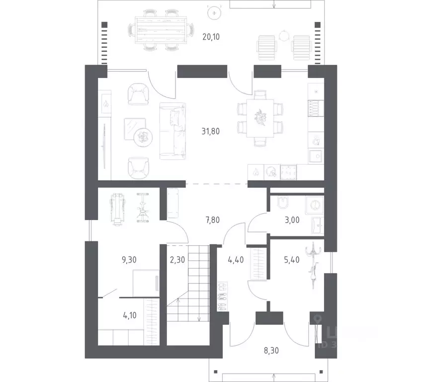 Дом в Тверская область, Калининский муниципальный округ, Порт Эмм ... - Фото 1
