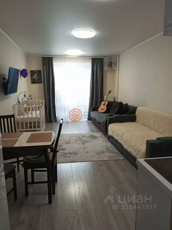 Студия Тюменская область, Тюмень Комбинатская ул., 54к2 (32.0 м) - Фото 1