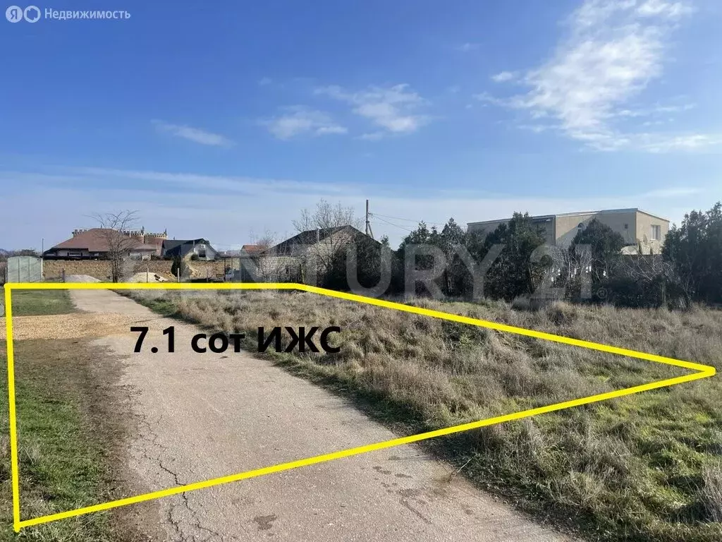 Участок в Заозёрное, Садовая улица, 78В (7.1 м) - Фото 1