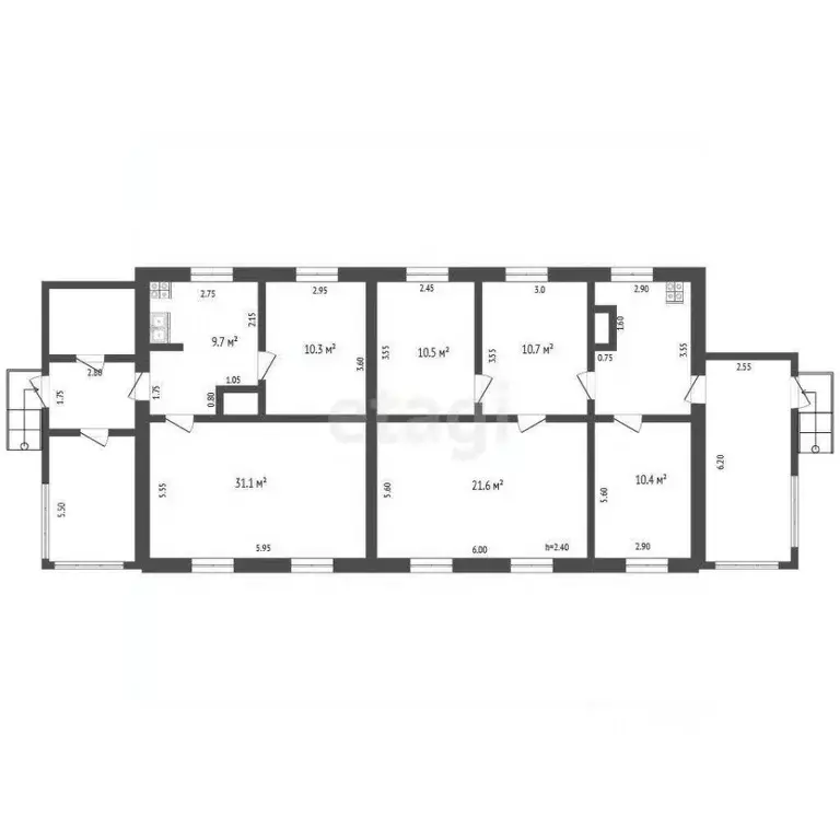Дом в Ханты-Мансийский АО, Нягань Комсомольская ул., 17 (60 м) - Фото 0