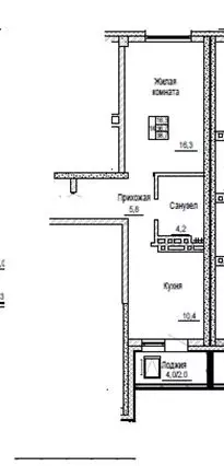 1-к кв. Красноярский край, Красноярск Свердловская ул., 6Е (36.7 м) - Фото 2