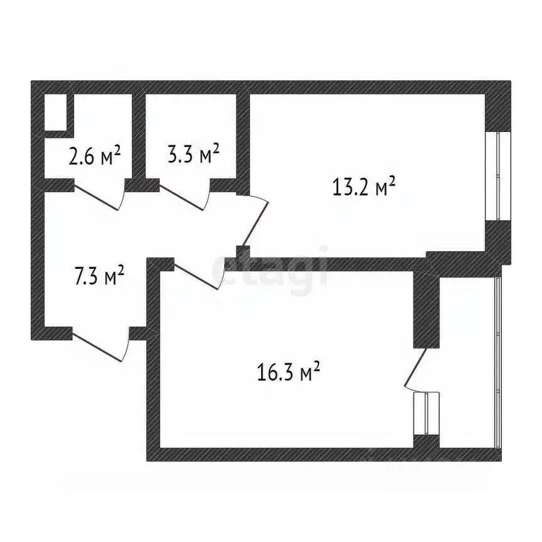 1-к кв. Калужская область, Обнинск ул. Славского, 10 (42.7 м) - Фото 2