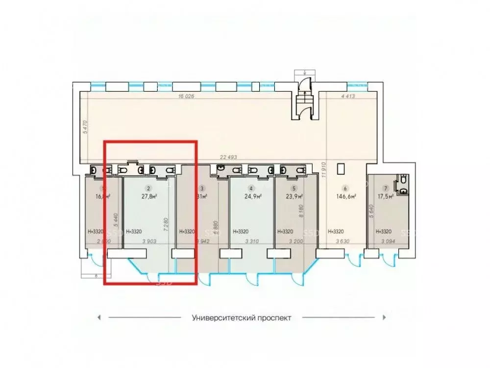 Офис в Москва Ленинский просп., 62/1 (28 м) - Фото 2