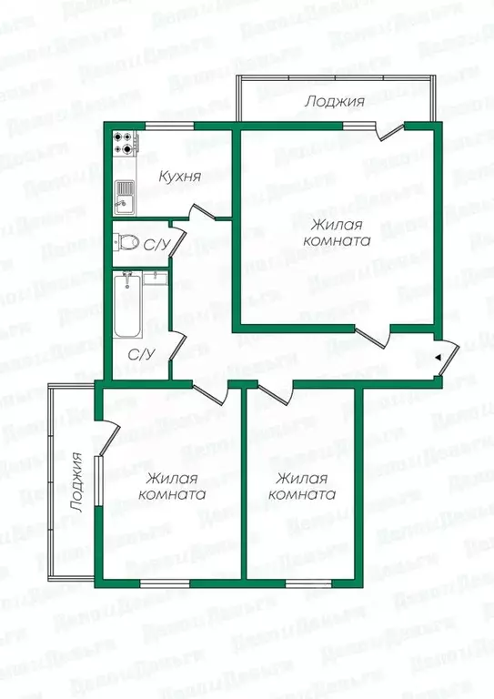 3-к кв. Кировская область, Киров ул. Успенская, 51 (63.0 м) - Фото 1