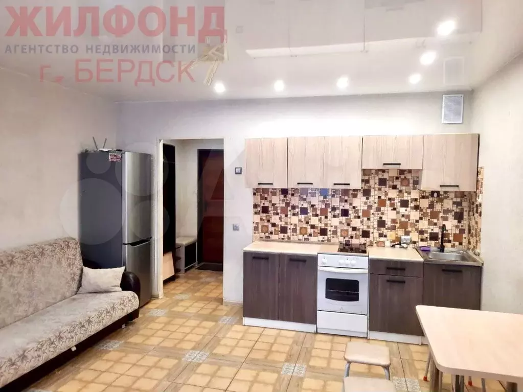 Квартира-студия, 32 м, 1/10 эт. - Фото 1