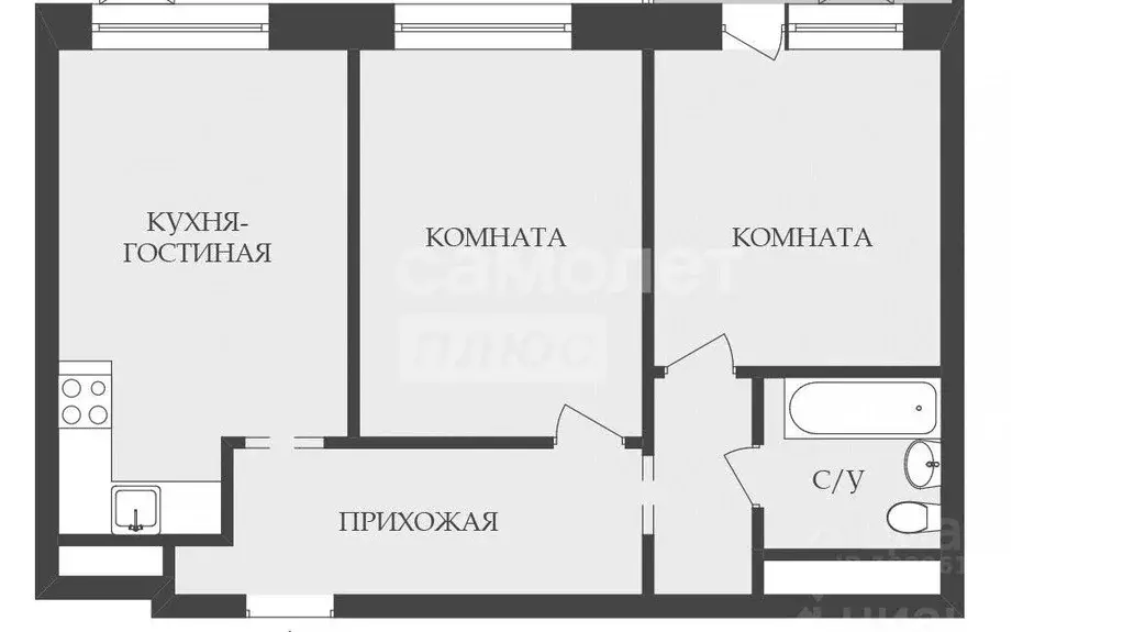 2-к кв. Московская область, Ленинский городской округ, д. Сапроново, ... - Фото 2