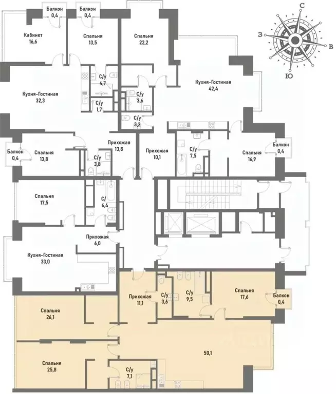 4-к кв. Москва ул. Матросская Тишина, 12 (150.7 м) - Фото 1