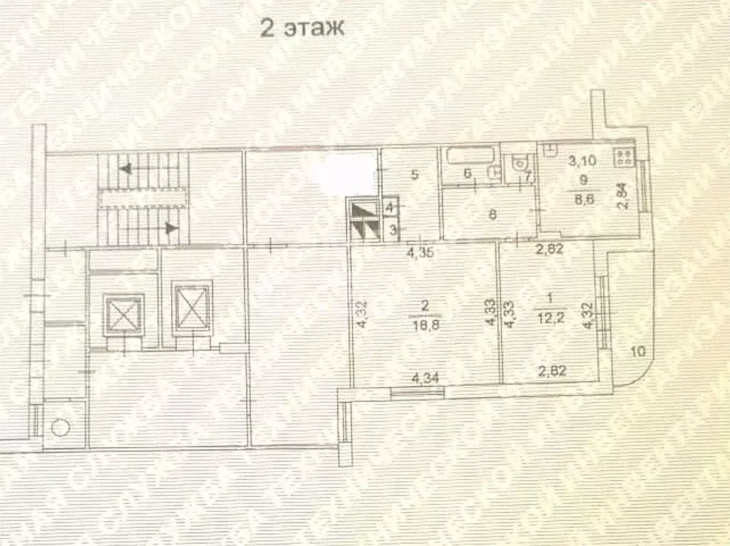 2-к кв. Челябинская область, Челябинск Комсомольский просп., 35 (51.9 ... - Фото 2