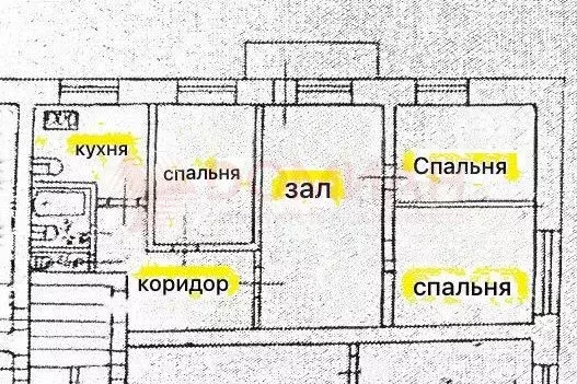4-к. квартира, 57 м, 5/5 эт. - Фото 0