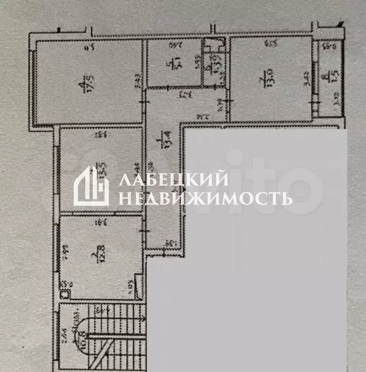 3-к. квартира, 76,6 м, 4/4 эт. - Фото 0