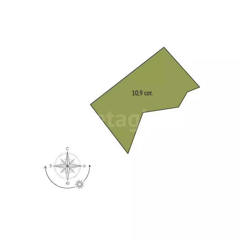 Участок в Белгородская область, Белгород пер. 2-й Бирюзовый (10.9 ... - Фото 2