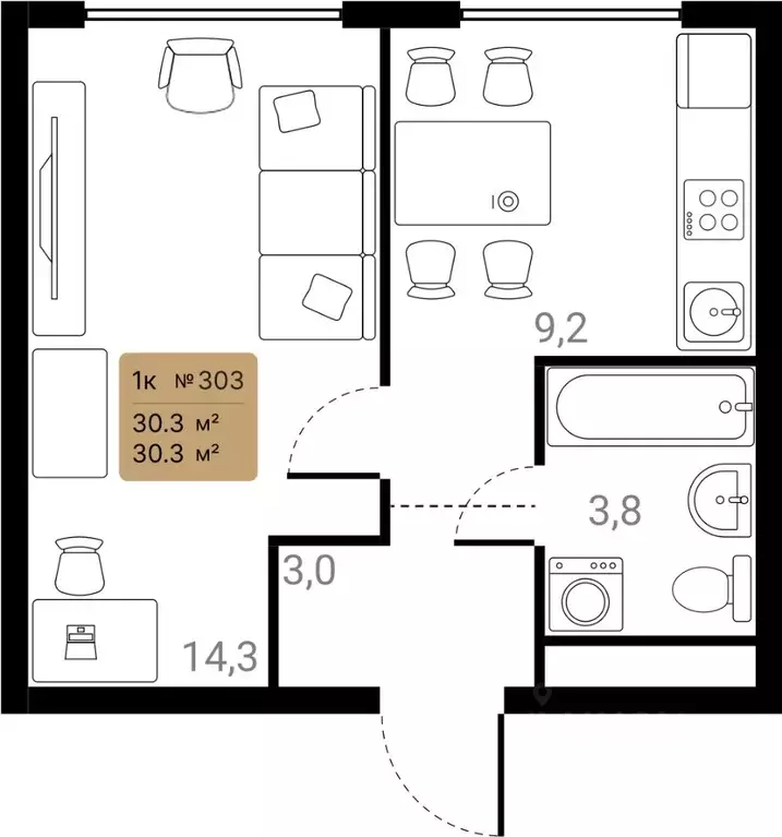 1-к кв. Московская область, Химки Лесная Коллекция жилой комплекс, к1 ... - Фото 1