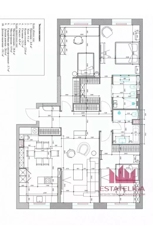 4-к кв. москва винницкая ул, 8к1 (135.0 м) - Фото 1