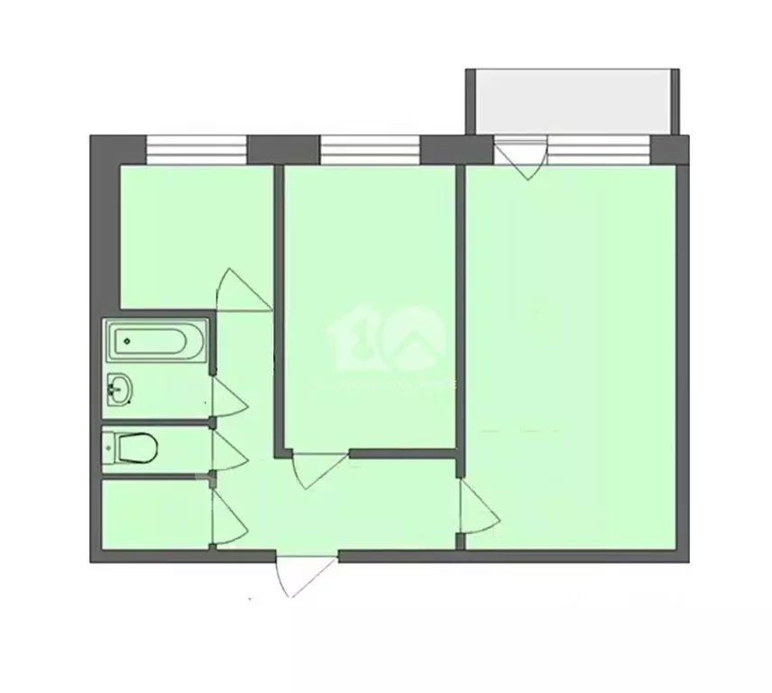 2-к кв. Новосибирская область, Новосибирск ул. Немировича-Данченко, ... - Фото 2