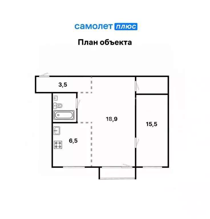 2-к кв. Свердловская область, Екатеринбург ул. Сулимова, 61 (46.0 м) - Фото 2